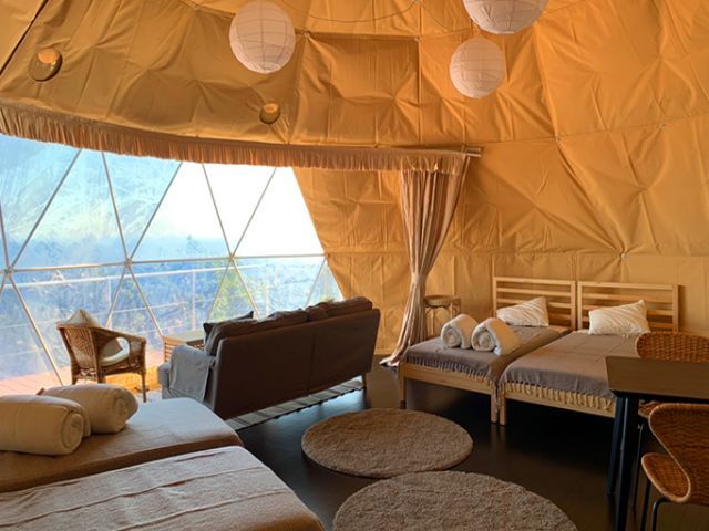 新規オープンのグランピング施設です。