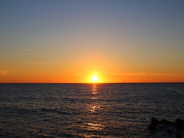 夕日・夜景は格別です。