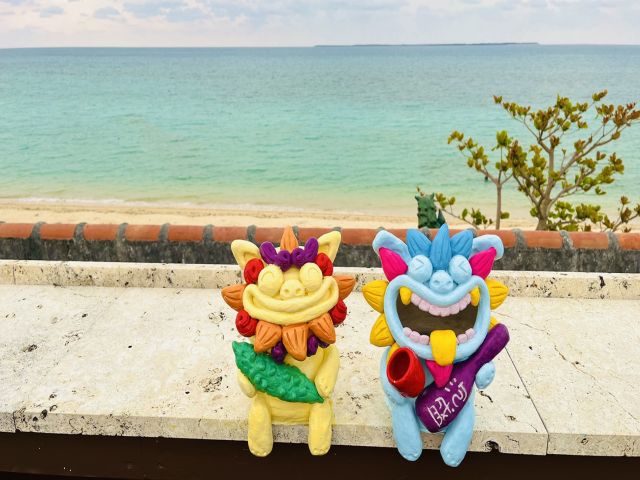 かわいいシーサーがみなさまをお待ちしています☆
