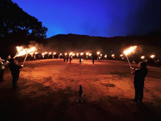 キャンプファイヤーの準備など！