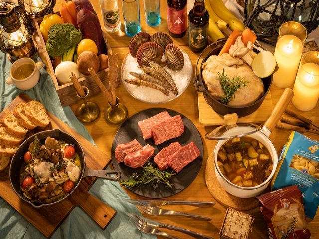 BBQ食材の下準備をしていただきます☆彡
包丁のスキルは不要です！