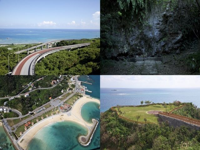 職場近隣の「ニライカナイ橋」。休日はドライブしながら、沖縄の自然に癒されましょ！