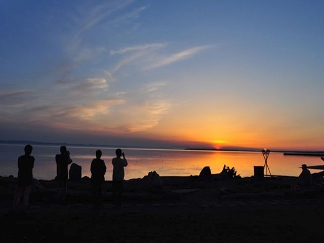 夕日がきれいで湖も幻想的です！