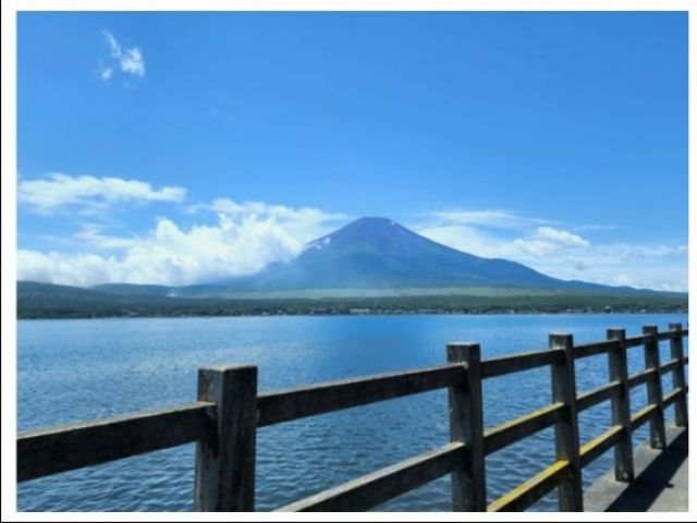 日本のシンボル富士山の近く山中湖のお仕事です