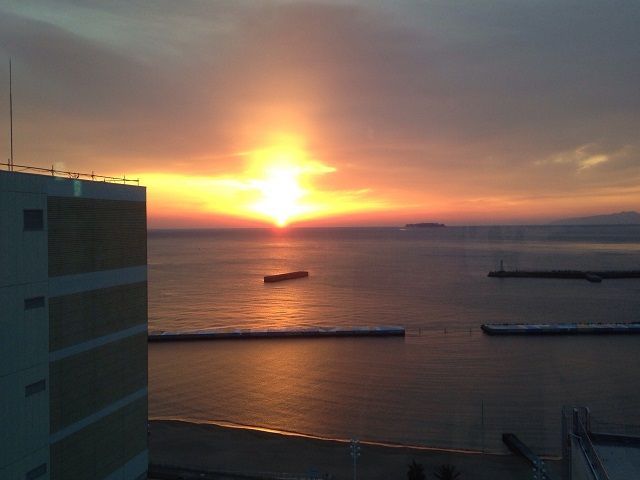 休みの日には夕日でうっとり♪