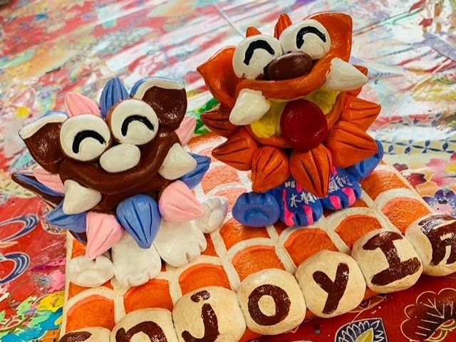 シーサーがお出迎えしてくれますね！