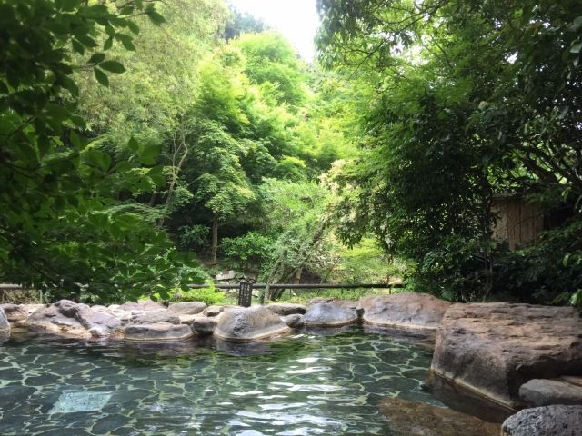 温泉に入ることもできますよ☆