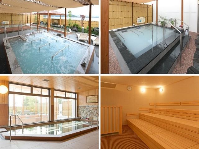 温泉も利用できますよ～！