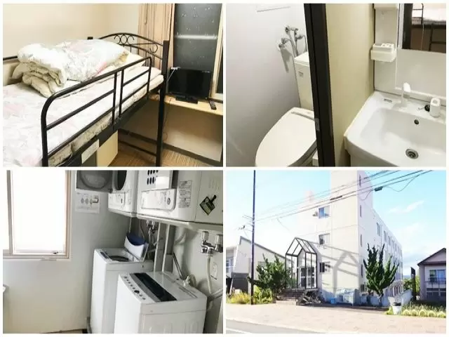 広くはないけども水回り完備の社員寮です☆