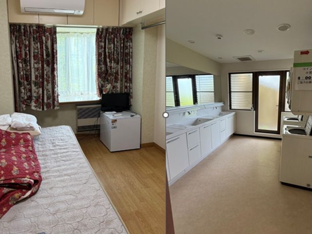 こちらは寮のお写真！系列の元ホテルの客室だからとても快適♪