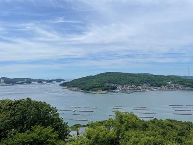 ベランダからの景色！施設や寮からは絶景の海を眺められます♪