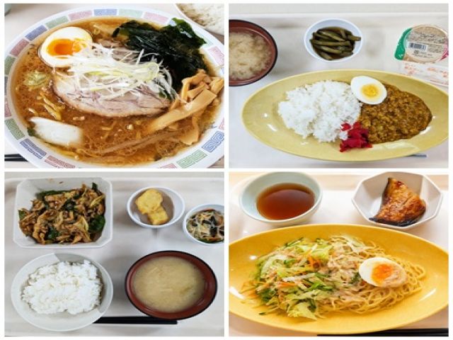 【食事】味噌ラーメン、ラーメンサラダ、ドライカレー、回鍋肉などなど、美味しいと好評♪