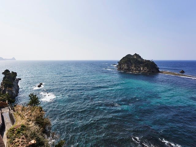 目の前は海で絶景です！