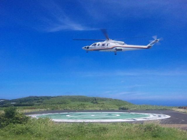 ヘリコプターで赴任もできます☆