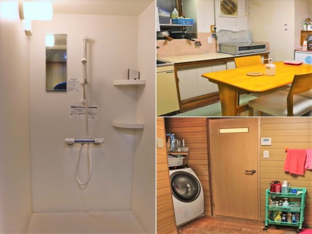 寮の共有スペースです(キッチン・シャワー・洗面台)