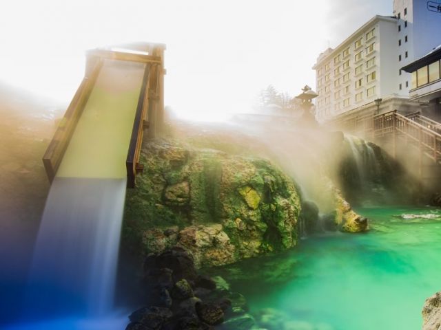 人気の草津温泉のお写真です