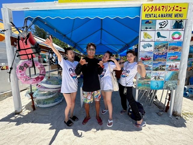 地元出身者が数名在籍！楽しく明るい雰囲気の職場で本部町の素晴らしい海を案内します！