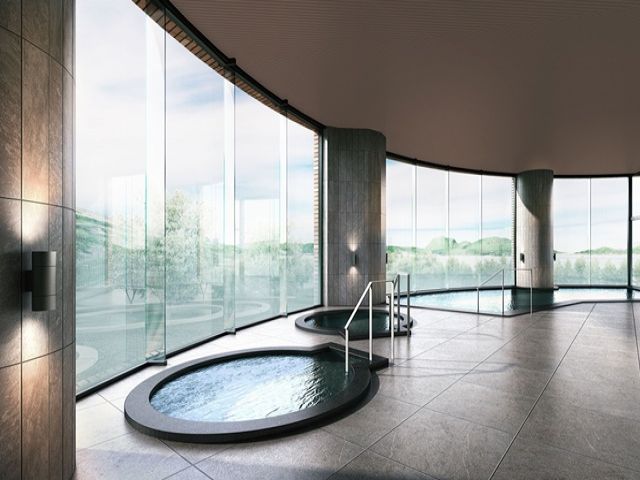 休みの日は温泉にも入り放題！