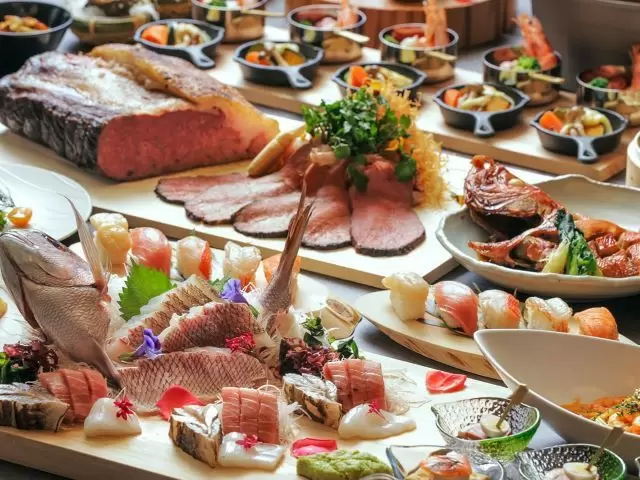 ブッフェスタイルのレストランです
