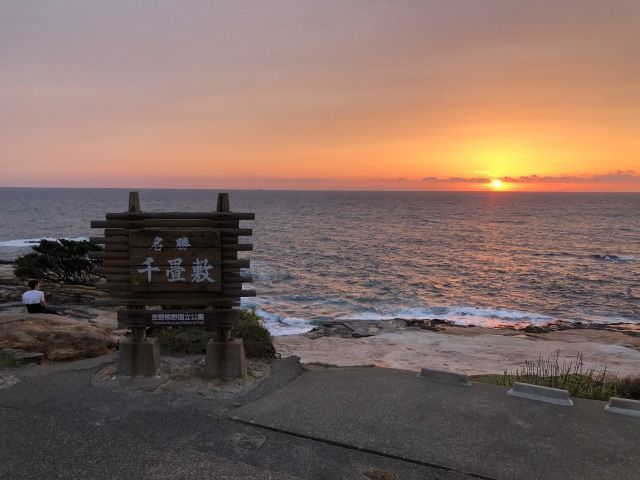 綺麗な夕陽も見られます。