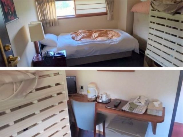 寮は館内にあります。
きれいで過ごしやすいですよ～