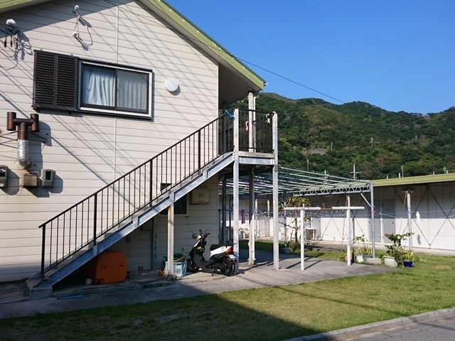 寮は勤務先の目の前なので非常に便利！
休憩中に海に行くことももちろんできちゃいます◎