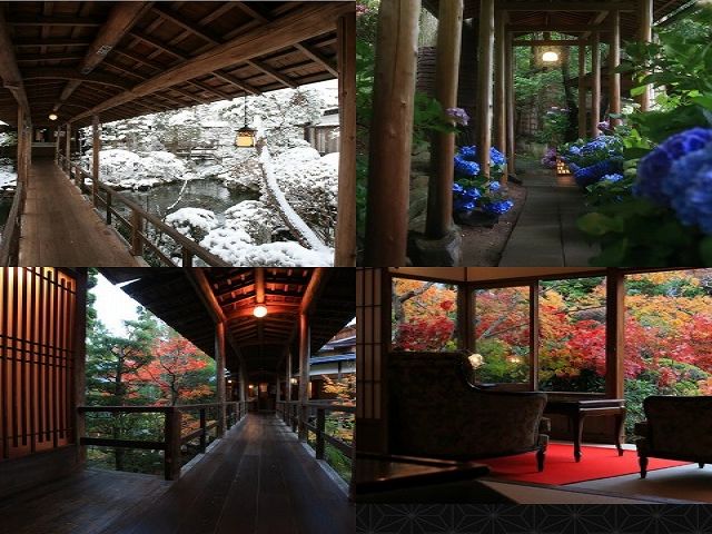 四季折々の風景が館内を彩ります。