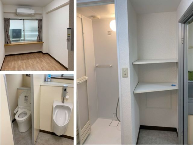 男性寮です！建物は古いですがリフォーム済みのため内装はとても綺麗です！