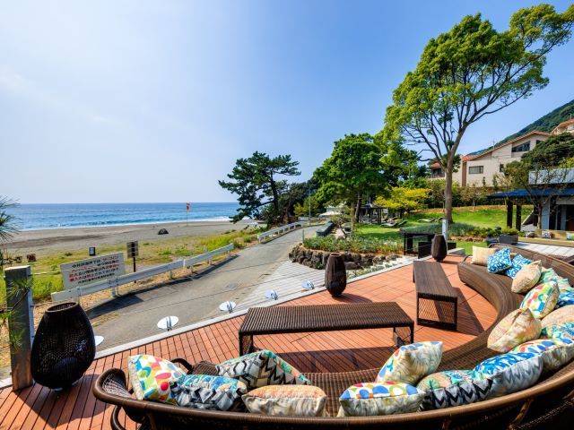 海岸まで徒歩0分！海が近くてとても気持ち良いです！