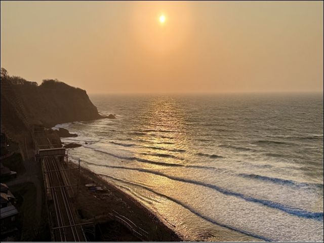 お休みの日はきれいな夕陽を見に行こう！