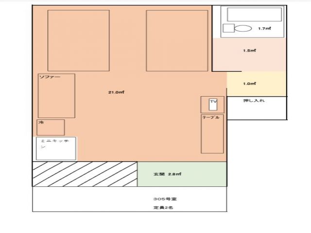 お部屋内の見取り図です！