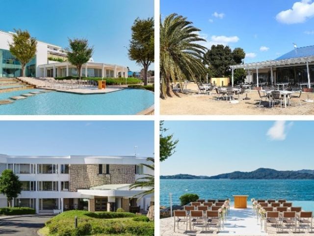 【外観】白を基調とした造りでリゾート感溢れる勤務先♪目の前は浜名湖が広がり景色も抜群です☆