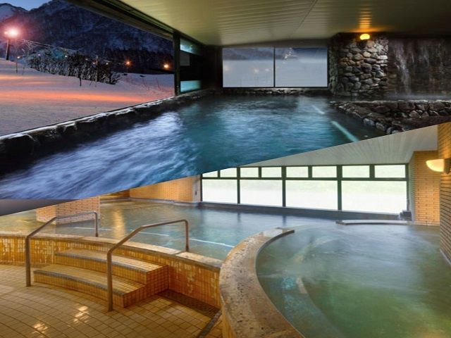 休みの日にはスキー場も利用できます♪1日の疲れは館内大浴場も入浴出来ますよ♪サウナも有り！