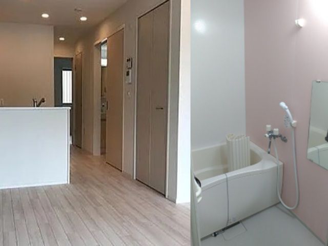 風呂トイレ付の快適な個室♪館内の温泉も入浴OK！