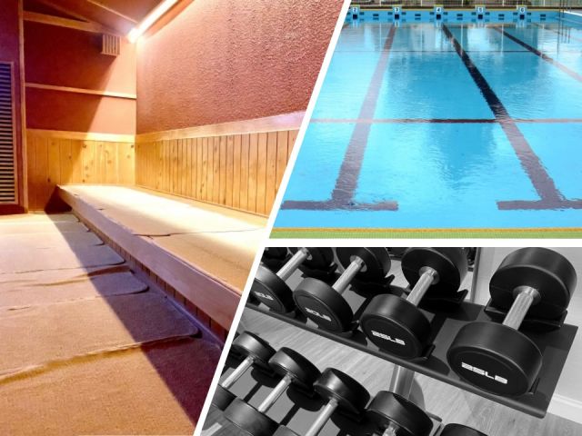 サウナ、プール、温泉、ジムすべて利用可能です！