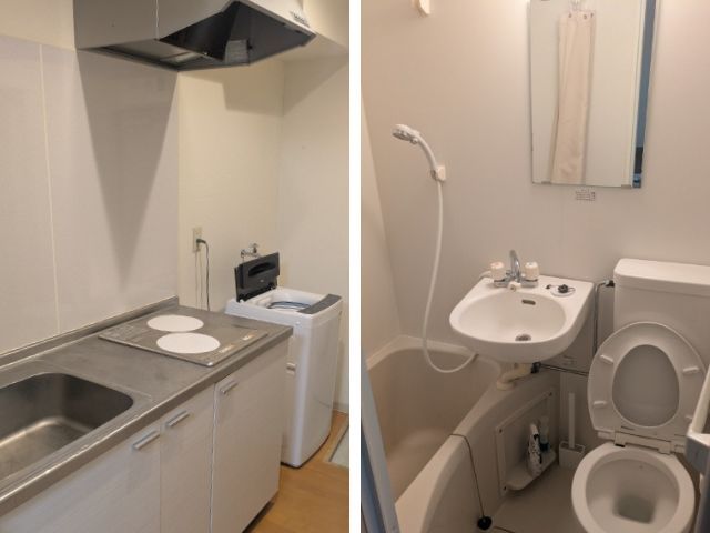 風呂トイレ付きなので共有部分はありません！