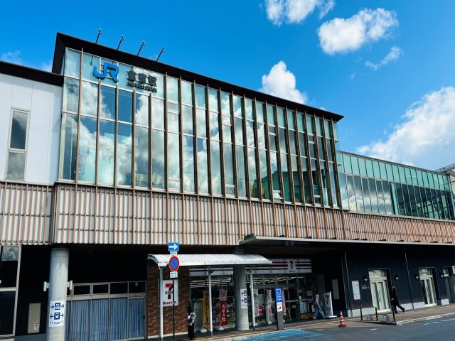 倉吉駅周辺は賑わっています！