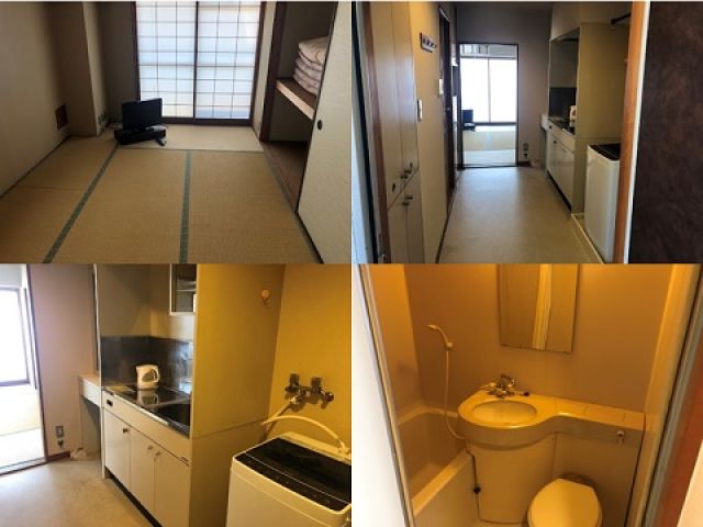 寮はこんな感じです!!お風呂トイレ付の個室タイプです。