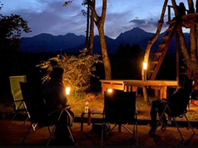 星空を眺めながら、贅沢な時間を過ごせます。