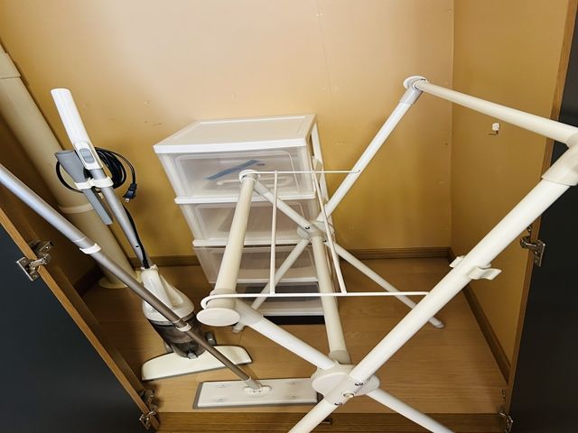 寮を綺麗にする道具も綺麗です