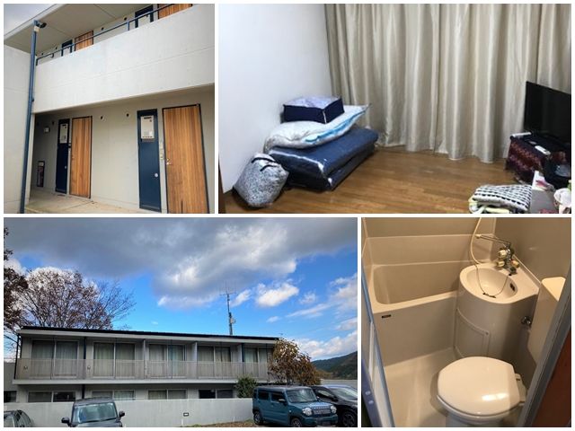 寮は個室内にバストイレ付です。気軽にお問合せ下さい。