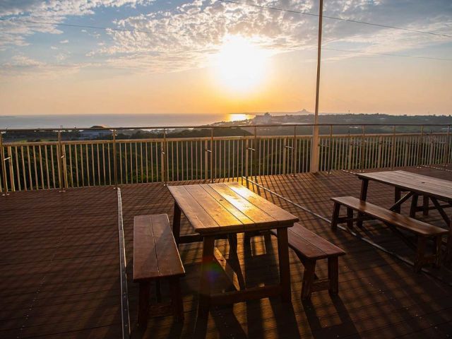 ホテルから伊江島、水納島、瀬底島の見える全室オーシャンビューの本島北部のホテルです！！