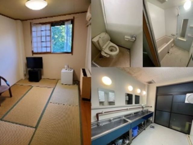 寮【左】個室内【右】共同部分