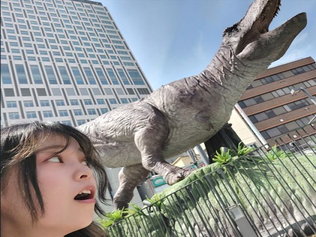 福井県といえば、「恐竜」！
ぜひ恐竜と2ショット撮ってみてください☆