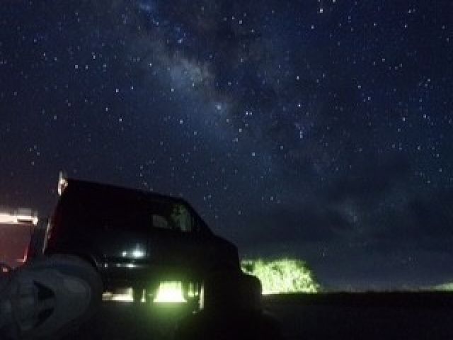 天の川が肉眼でハッキリ綺麗に見える程のほしですよ～
カメラ好きな人は夜は星空撮影へ♪♪