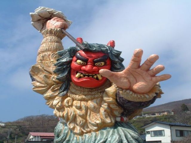 秋田と言えば「なまはげ」時期によって太鼓ライブなども開催してます。