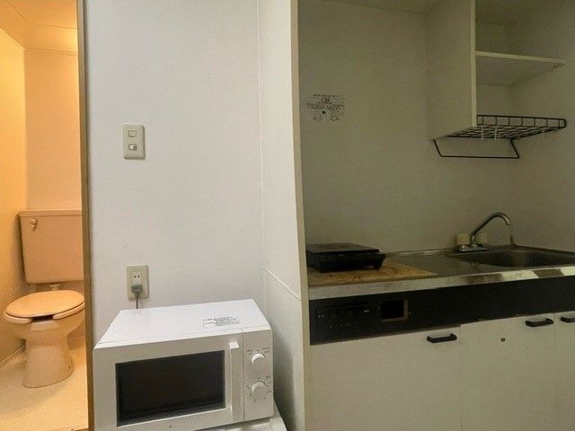キッチン付きの寮！
電子レンジは部屋によって異なります…