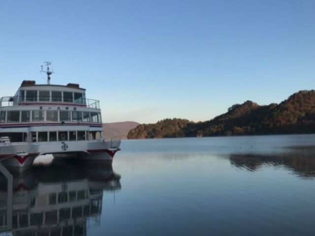 ホテルの目の前には十和田湖が広がってます☆