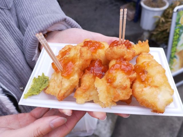 仕事が終わったら食べ歩きもいいですね。