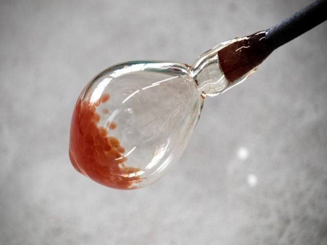 ガラス工房でのレアなお仕事！